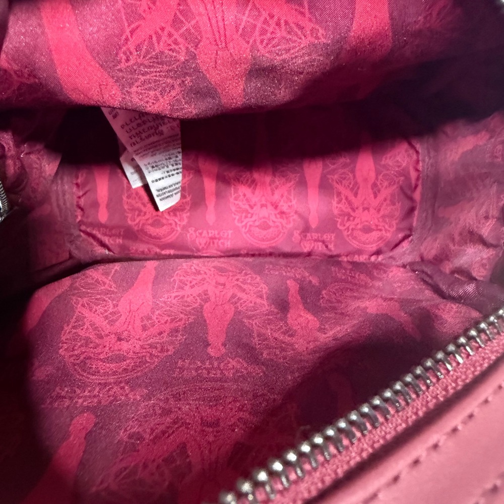 Loungefly Marvel Scarlet Witch Mini Backpack Burgundy Black Wanda Maximoff Bag - Picture 5 of 8